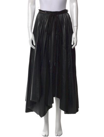 Nanushka Pleated Accents Midi Length Skirt