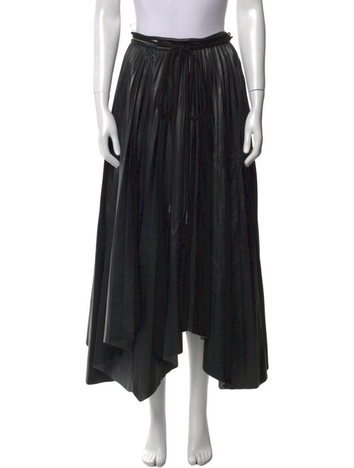 Nanushka Pleated Accents Midi Length Skirt