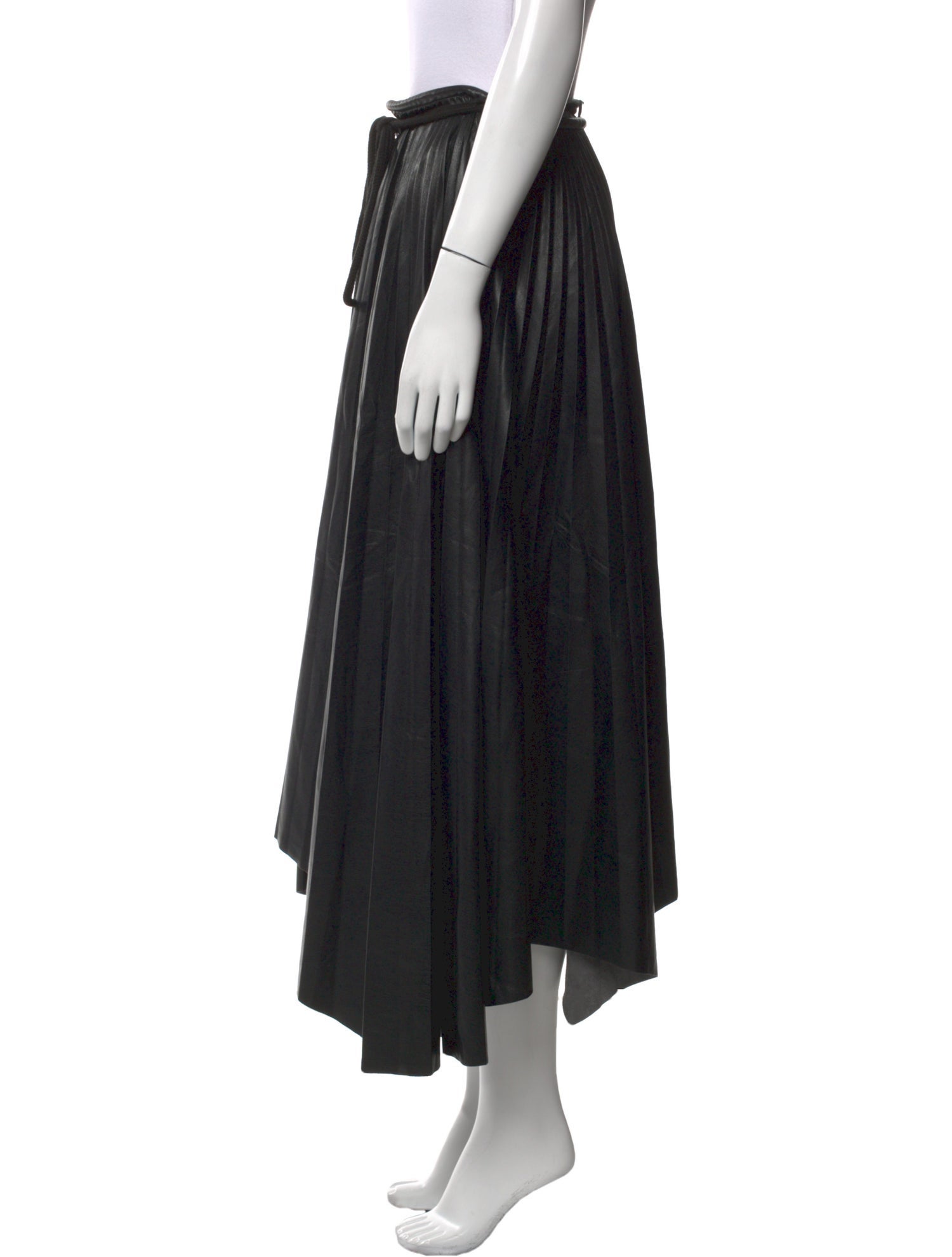 Nanushka Pleated Accents Midi Length Skirt