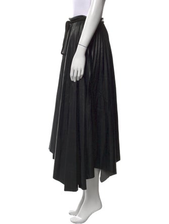 Nanushka Pleated Accents Midi Length Skirt