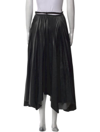 Nanushka Pleated Accents Midi Length Skirt