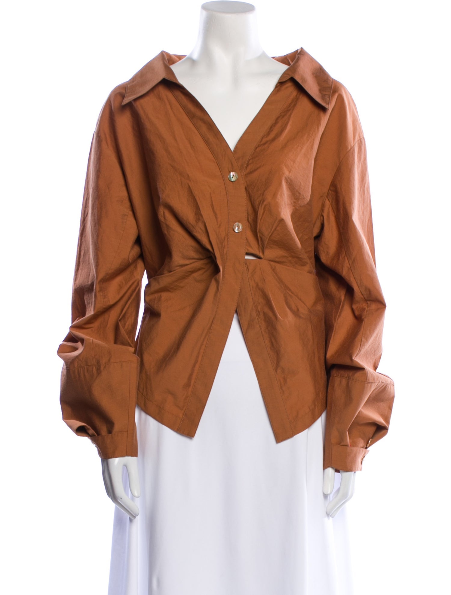 Nanushka V-Neck Long Sleeve Blouse w/ Tags