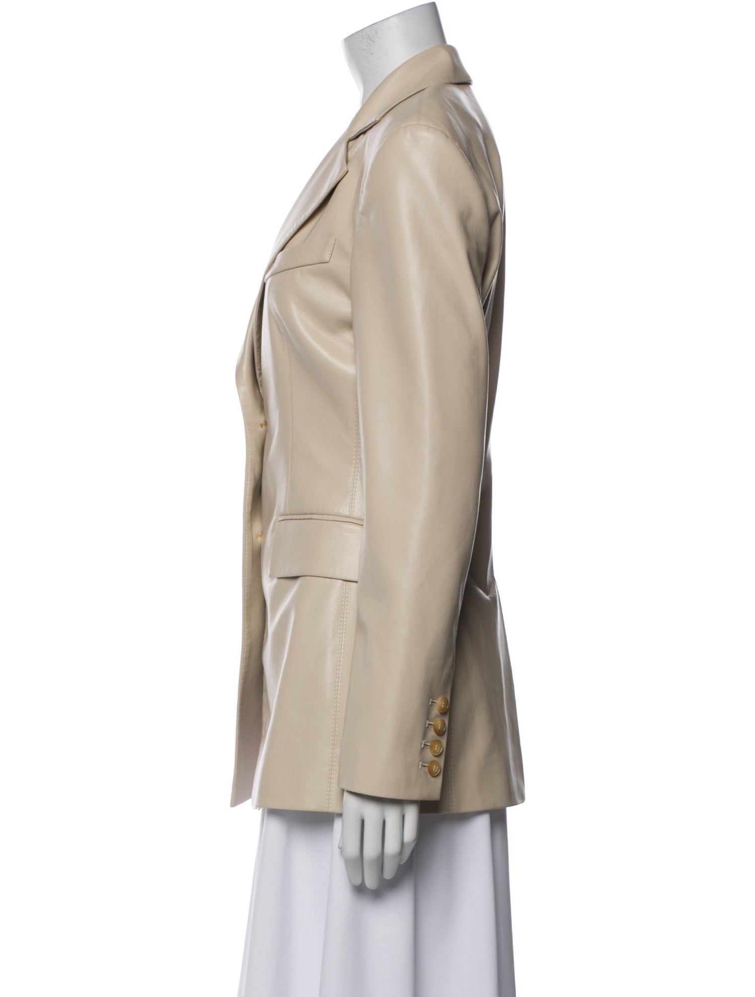 Nanushka Faux Leather Blazer