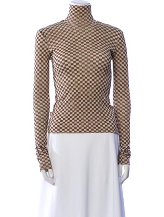 Nanushka Printed Turtleneck Top