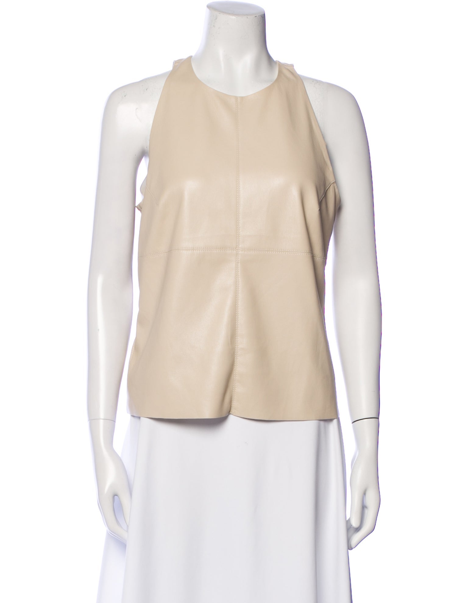 Nanushka Crew Neck Sleeveless Top