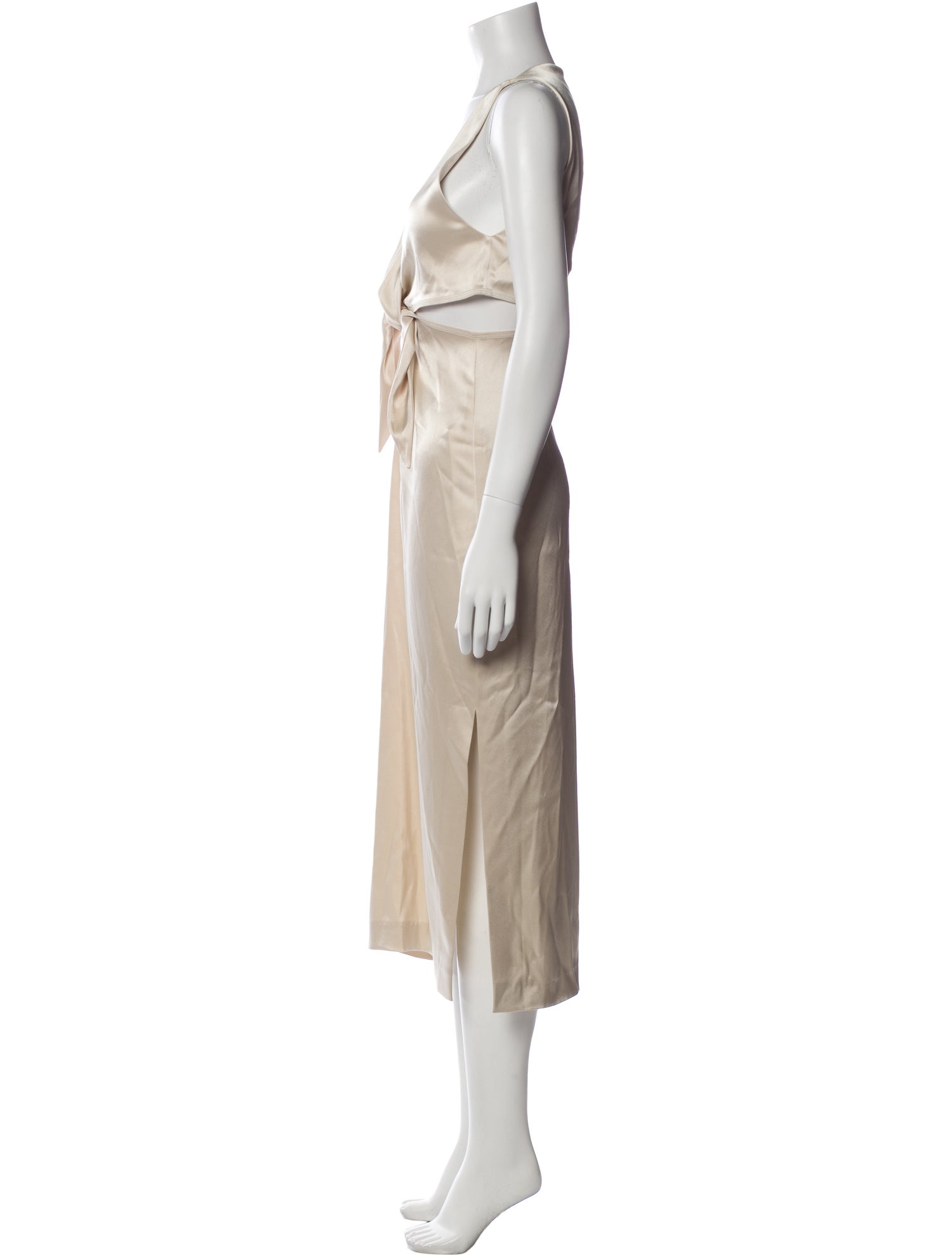 Nanushka V-Neck Long Dress