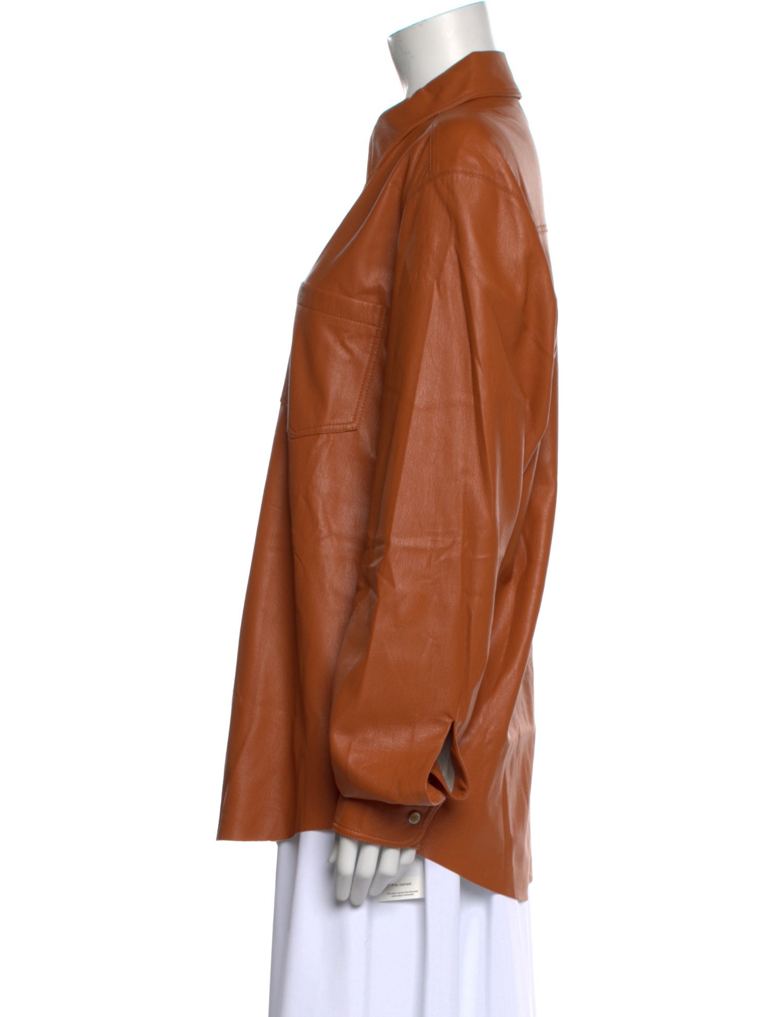 Nanushka Long Sleeve Button-Up Top