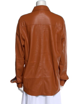 Nanushka Long Sleeve Button-Up Top