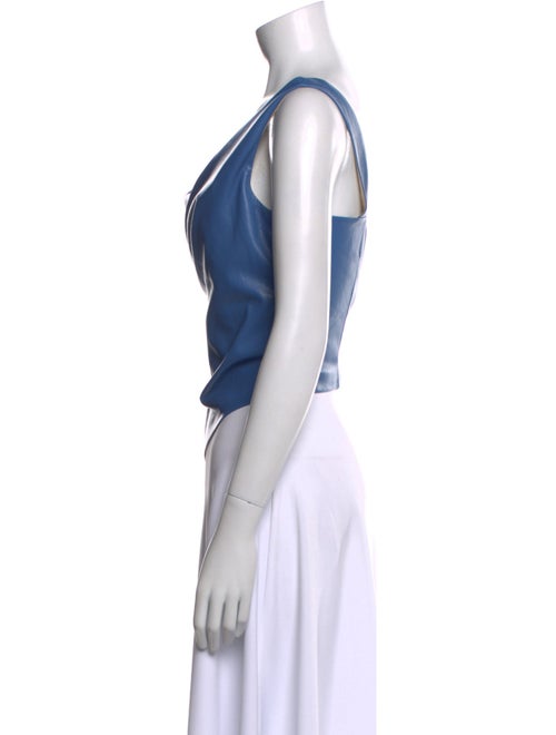 Nanushka Cowl Neck Sleeveless Crop Top