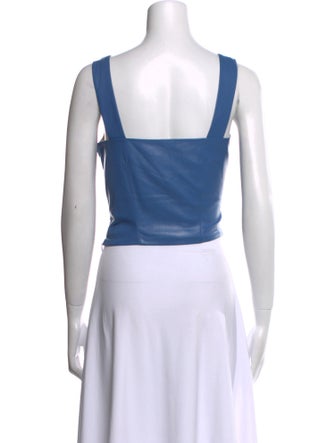 Nanushka Cowl Neck Sleeveless Crop Top