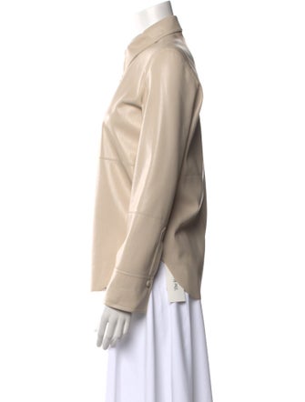 Nanushka Long Sleeve Button-Up Top