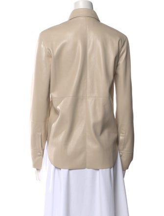 Nanushka Long Sleeve Button-Up Top