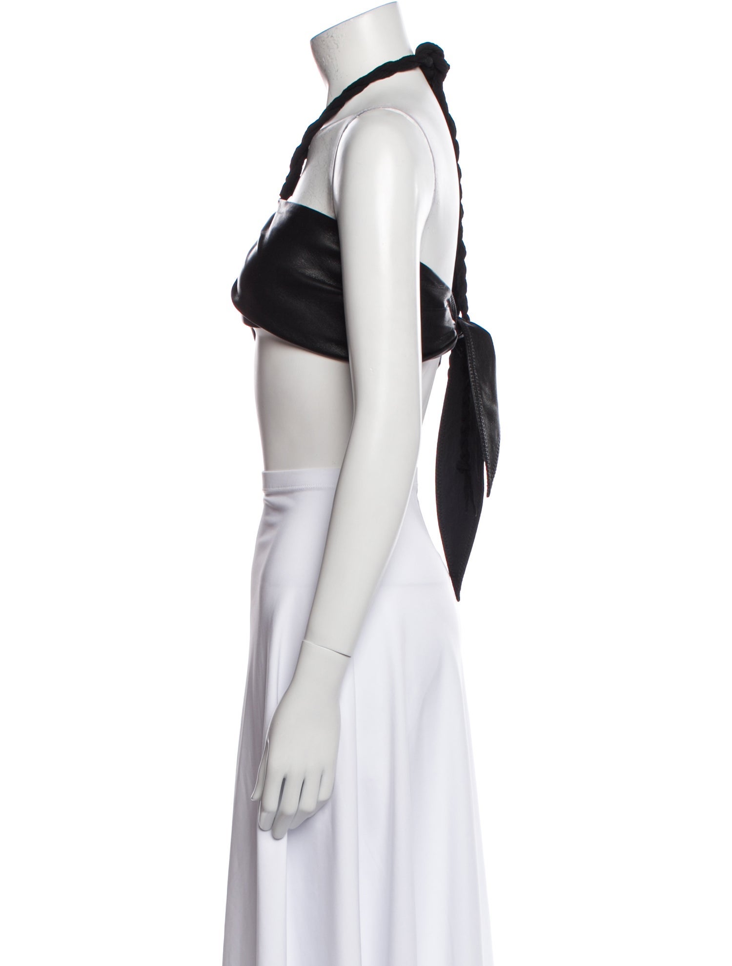 Nanushka Halterneck Sleeveless Crop Top