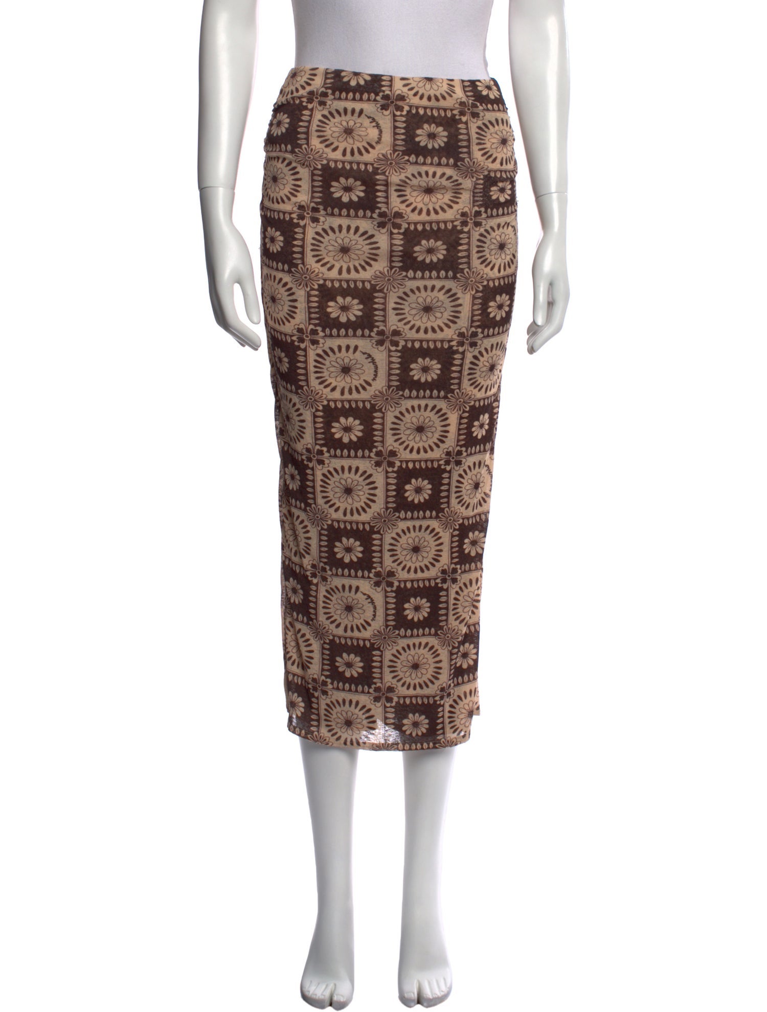 Nanushka Printed Midi Length Skirt