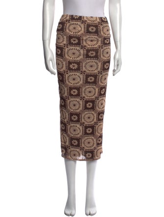 Nanushka Printed Midi Length Skirt