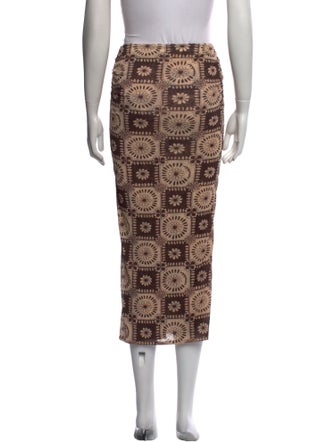 Nanushka Printed Midi Length Skirt