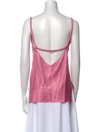 Nanushka Square Neckline Sleeveless Top