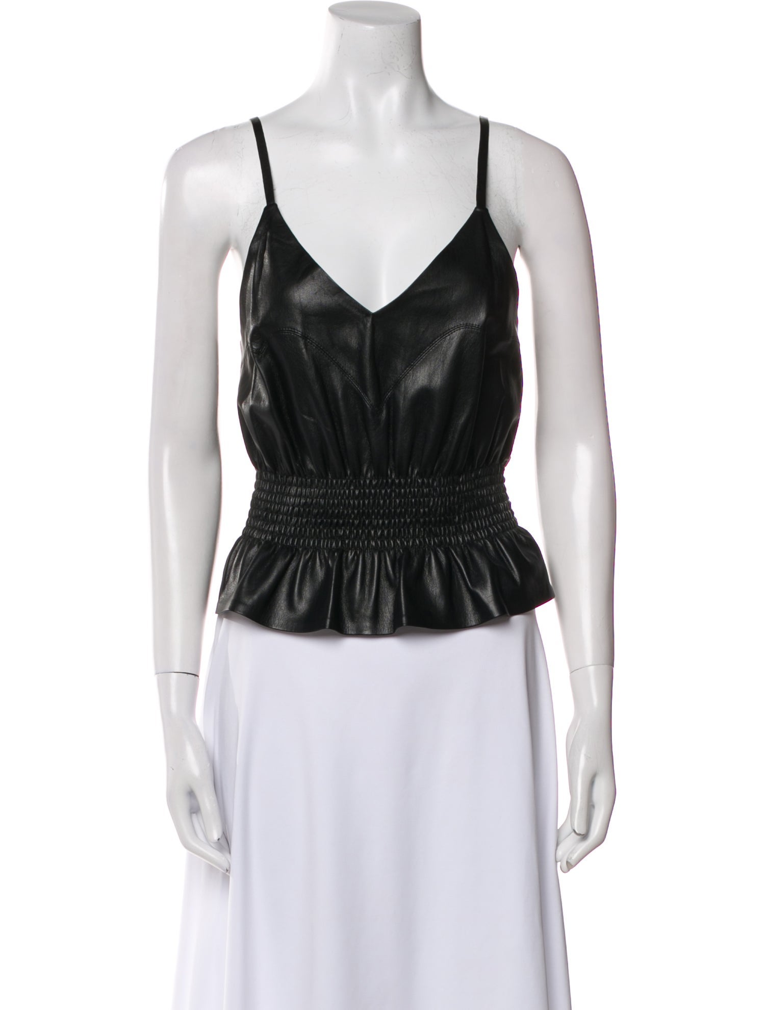 Nanushka V-Neck Sleeveless Crop Top