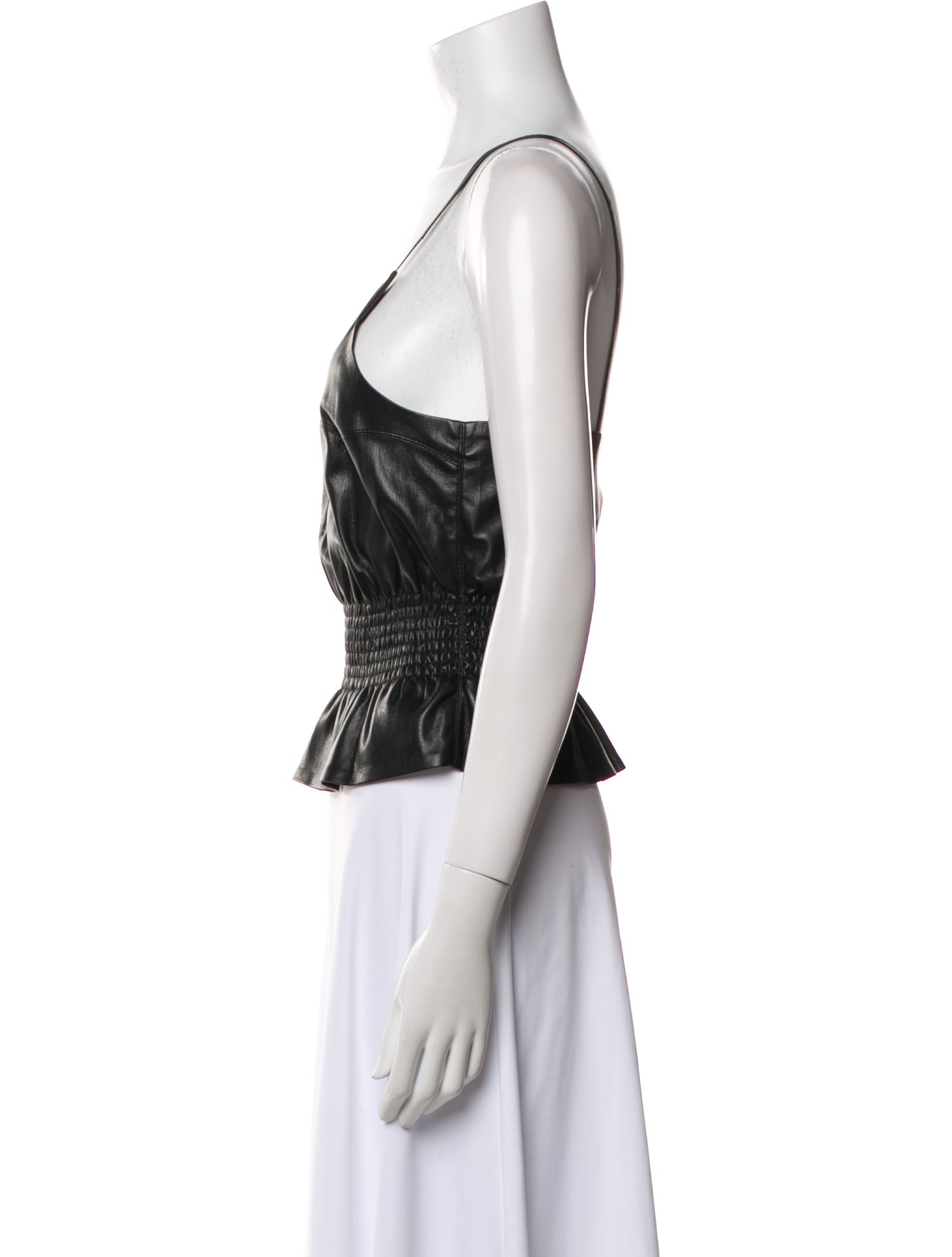 Nanushka V-Neck Sleeveless Crop Top