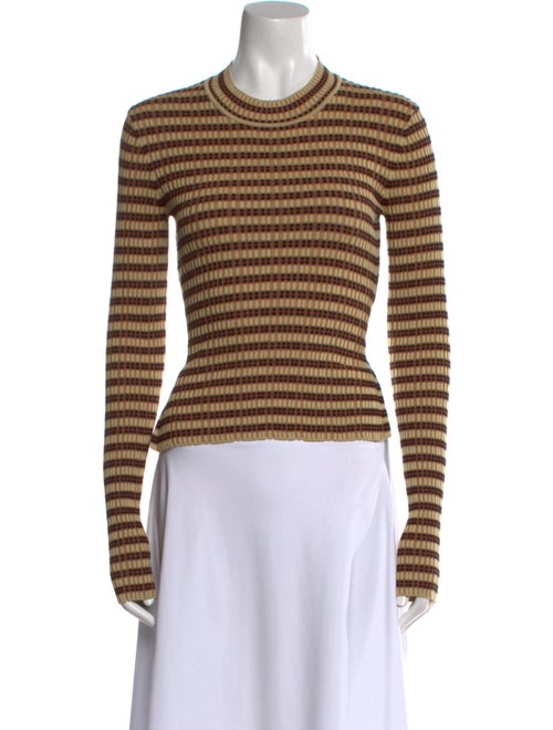 Nanushka Striped Mock Neck Top