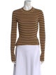 Nanushka Striped Mock Neck Top