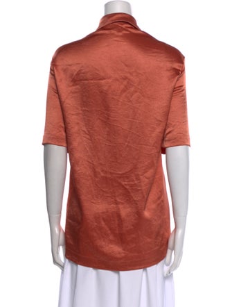 Nanushka Short Sleeve Button-Up Top