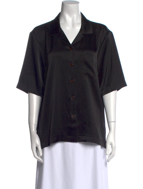 Nanushka Short Sleeve Button-Up Top