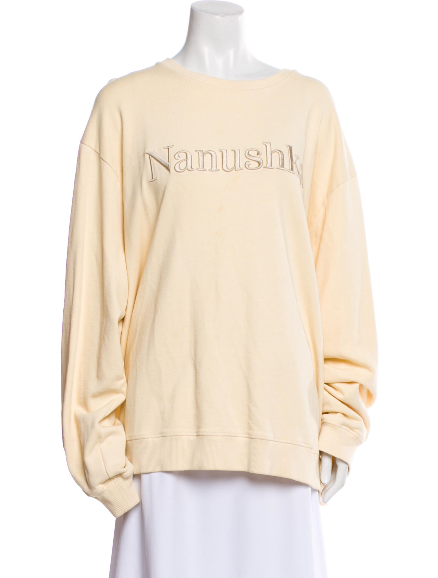Nanushka Graphic Print Scoop Neck Sweater