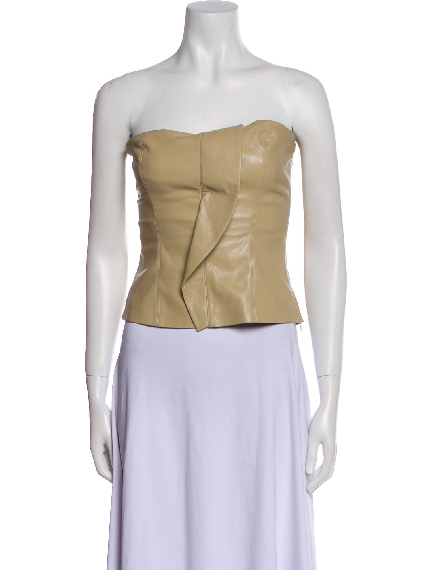 Nanushka Strapless Crop Top