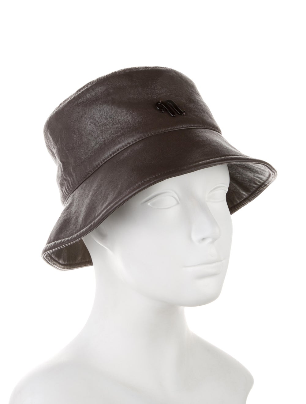 Brown Nanushka Solid Bucket Hat with logo accent … - image 3