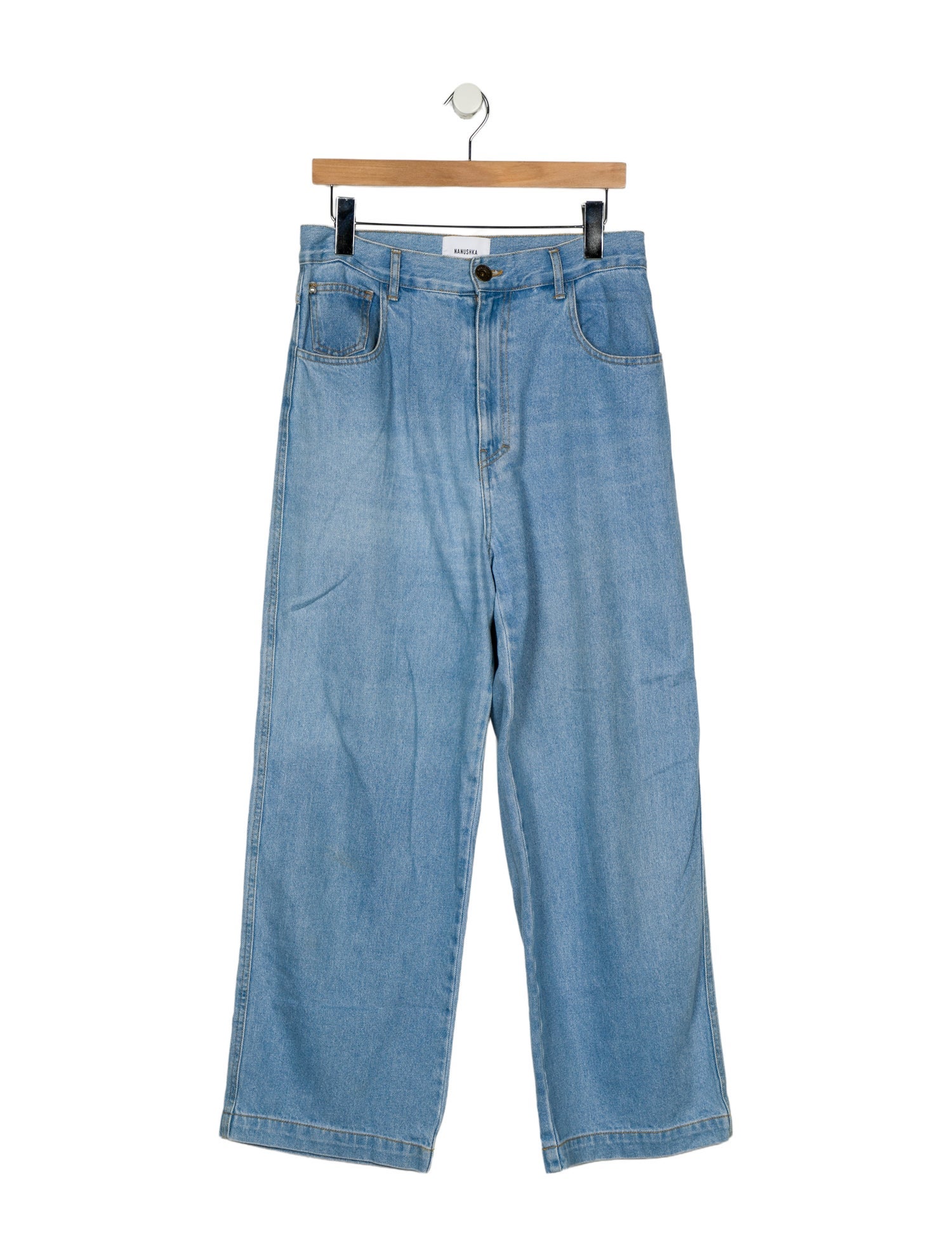Nanushka High-Rise Wide Leg Jeans