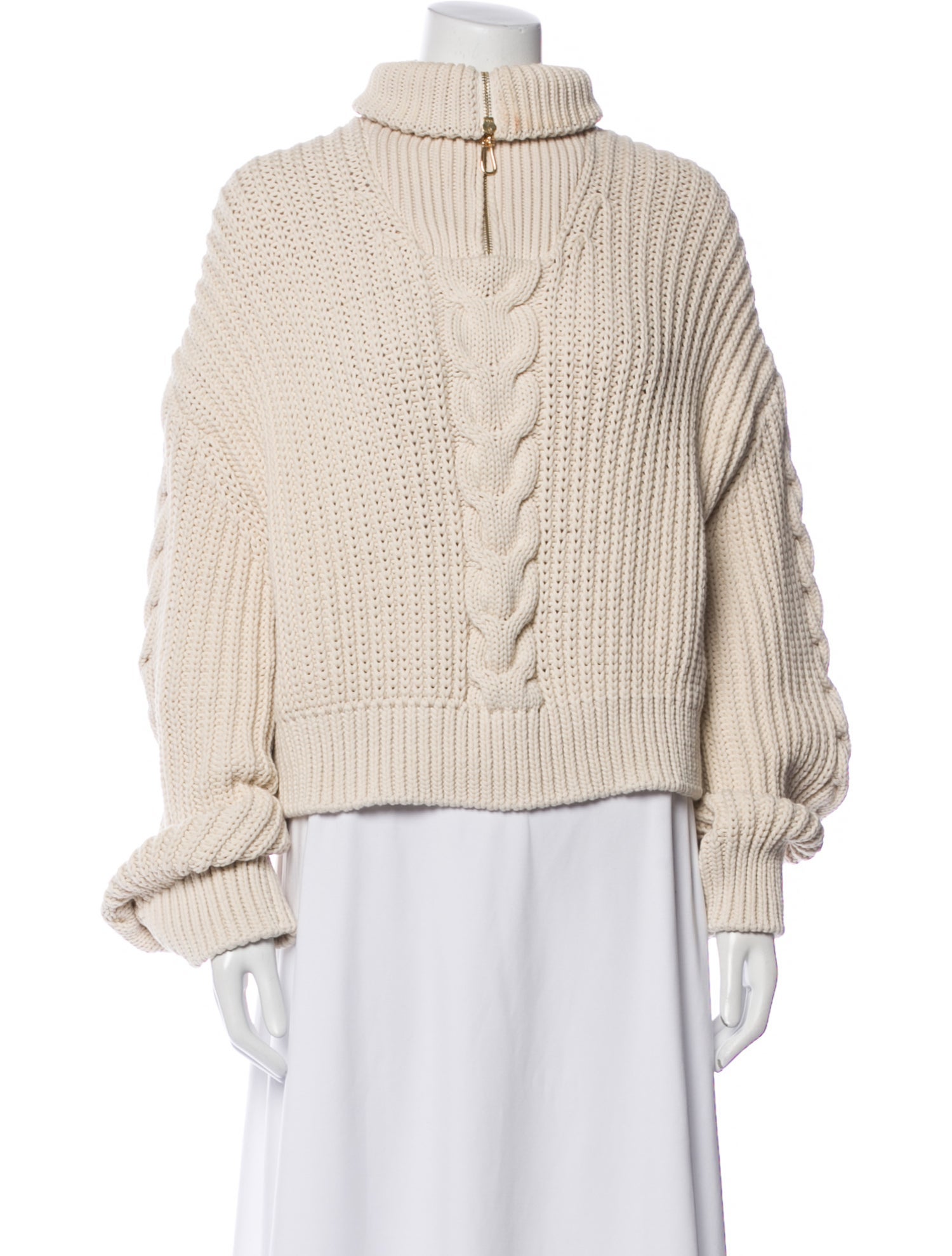 Nanushka Mock Neck Long Sleeve Sweatshirt