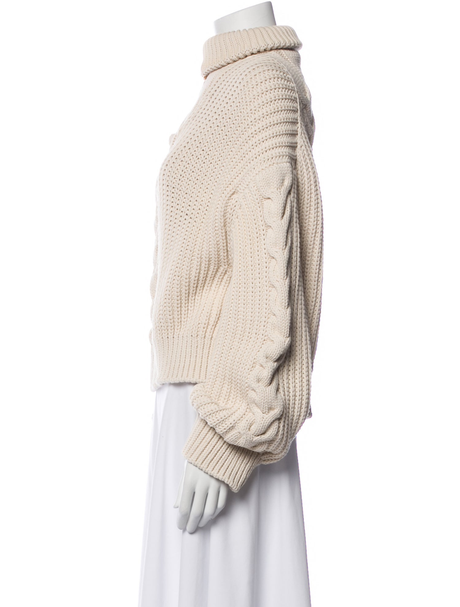 Nanushka Mock Neck Long Sleeve Sweatshirt