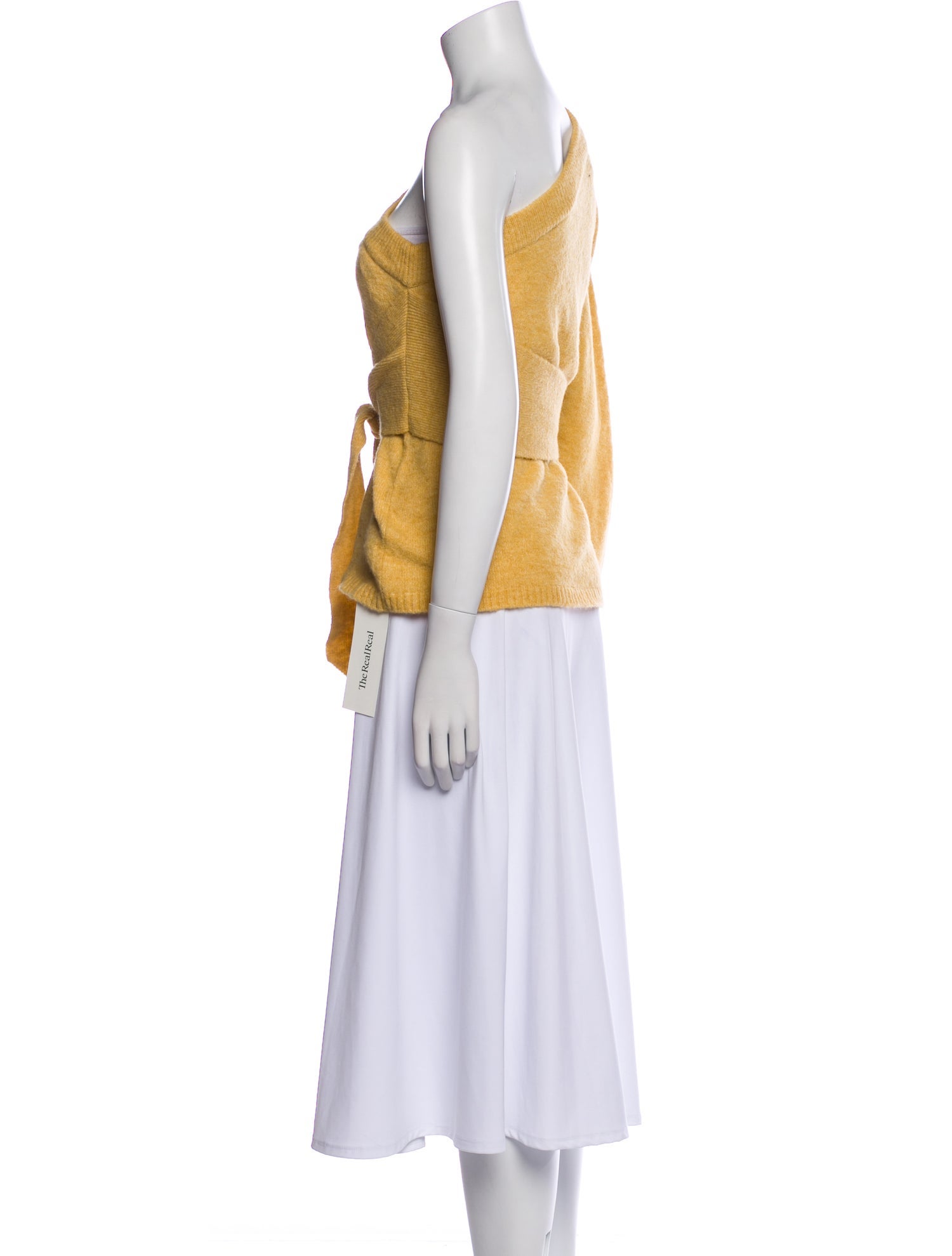 Nanushka One-Shoulder Long Sleeve Crop Top