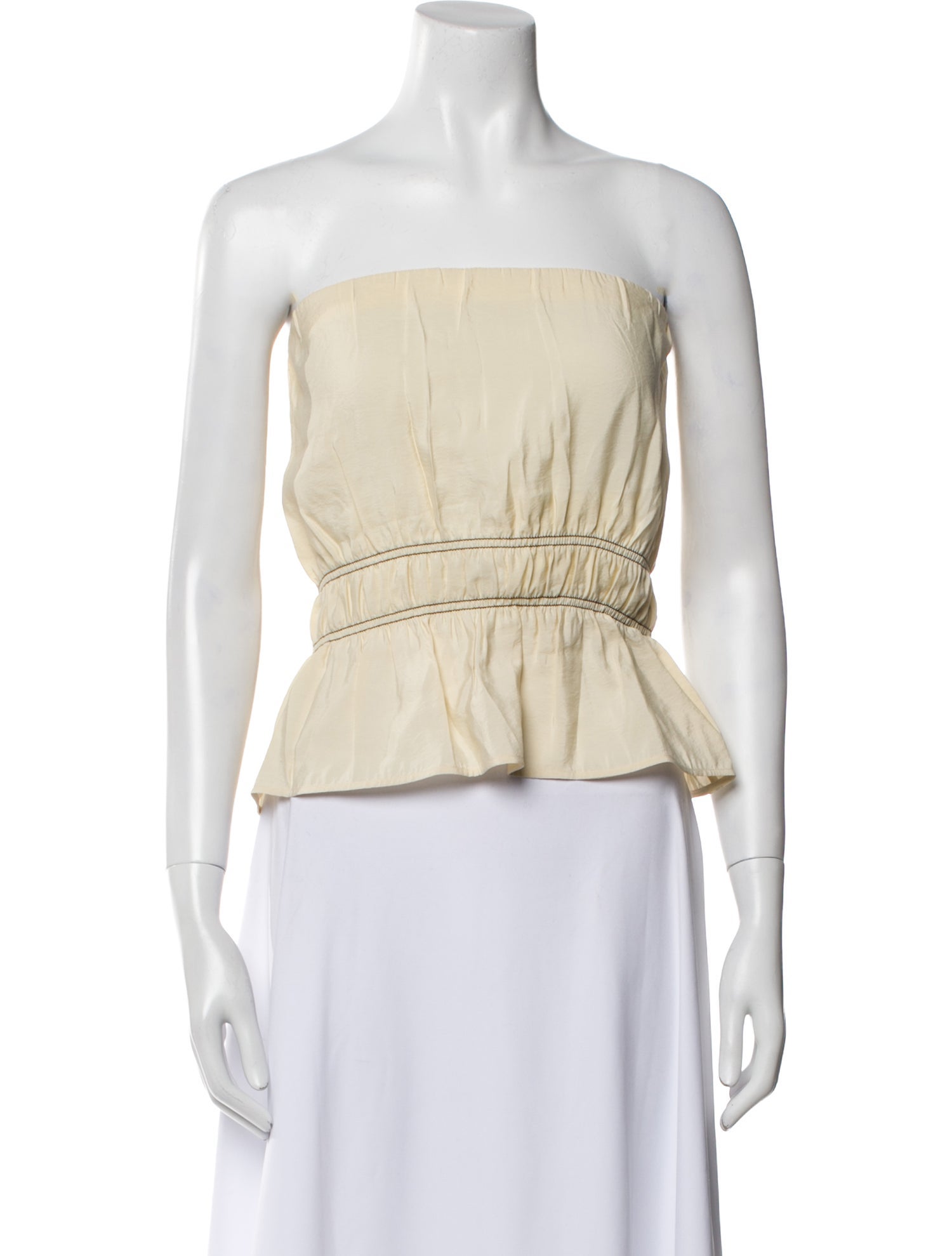 Nanushka Strapless Crop Top