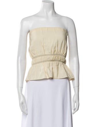 Nanushka Strapless Crop Top