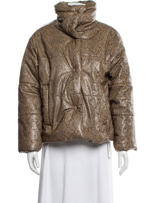 Nanushka Animal Print Faux Fur Jacket