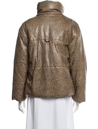 Nanushka Animal Print Faux Fur Jacket