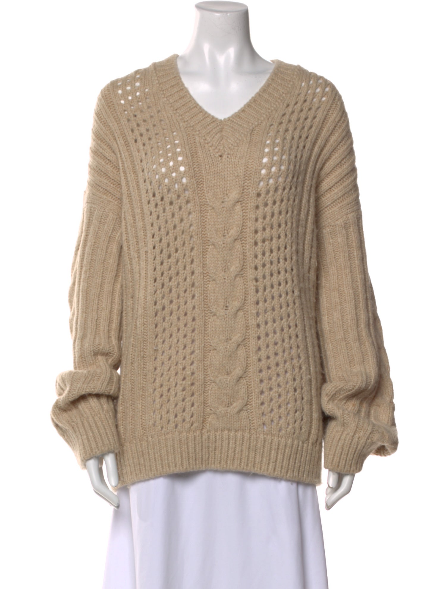 Nanushka Alpaca V-Neck Sweater
