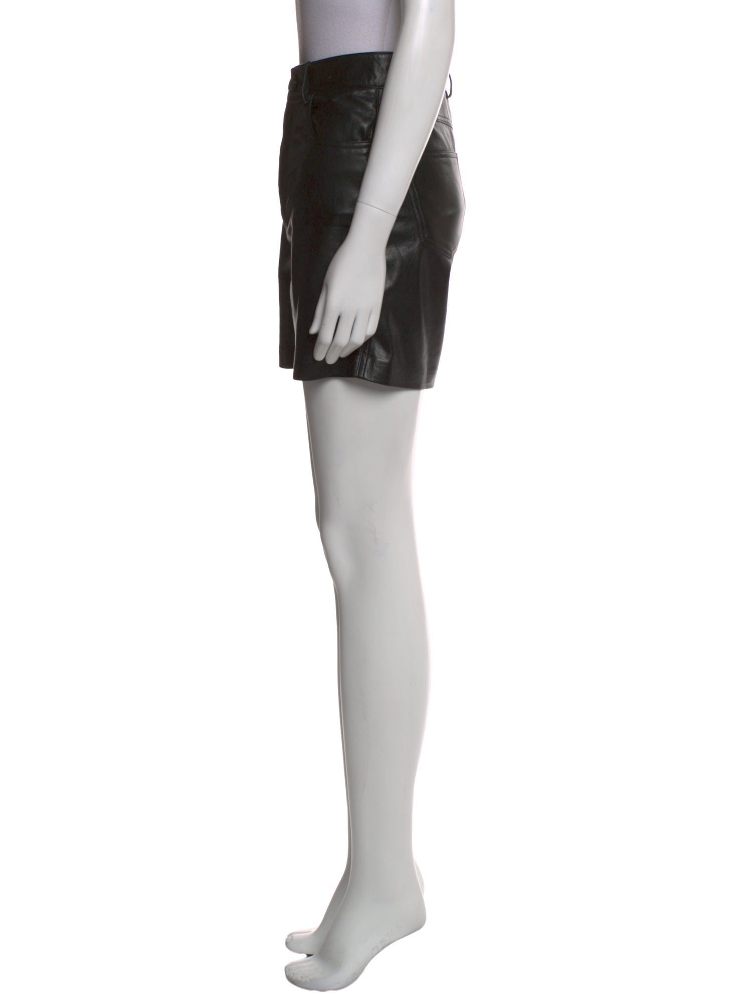 Nanushka Faux Leather Mini Shorts