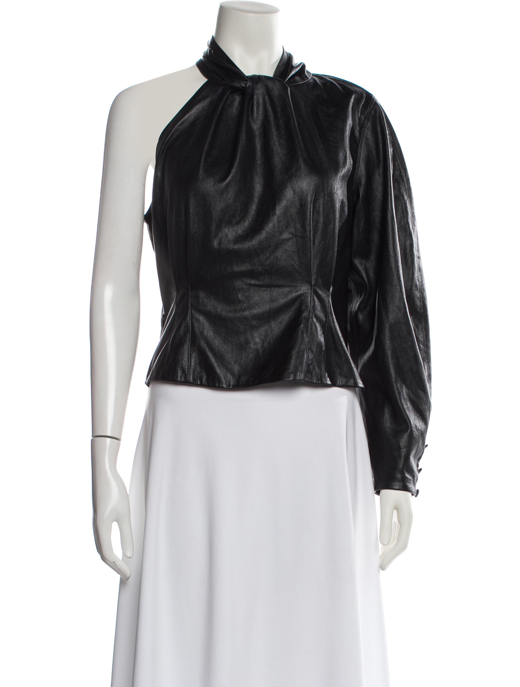 Nanushka Mock Neck Sleeveless Crop Top