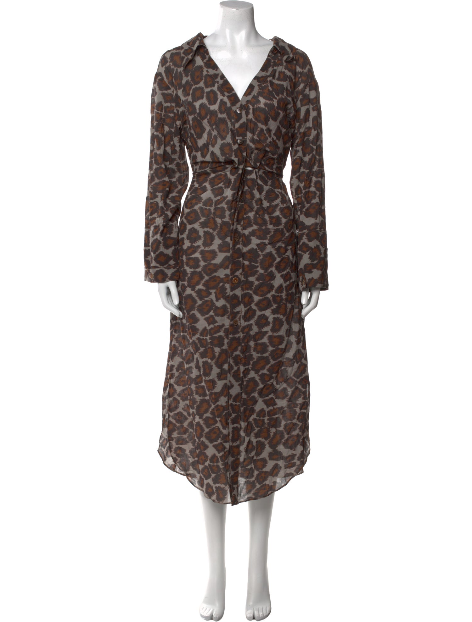 Nanushka Animal Print Long Dress w/ Tags