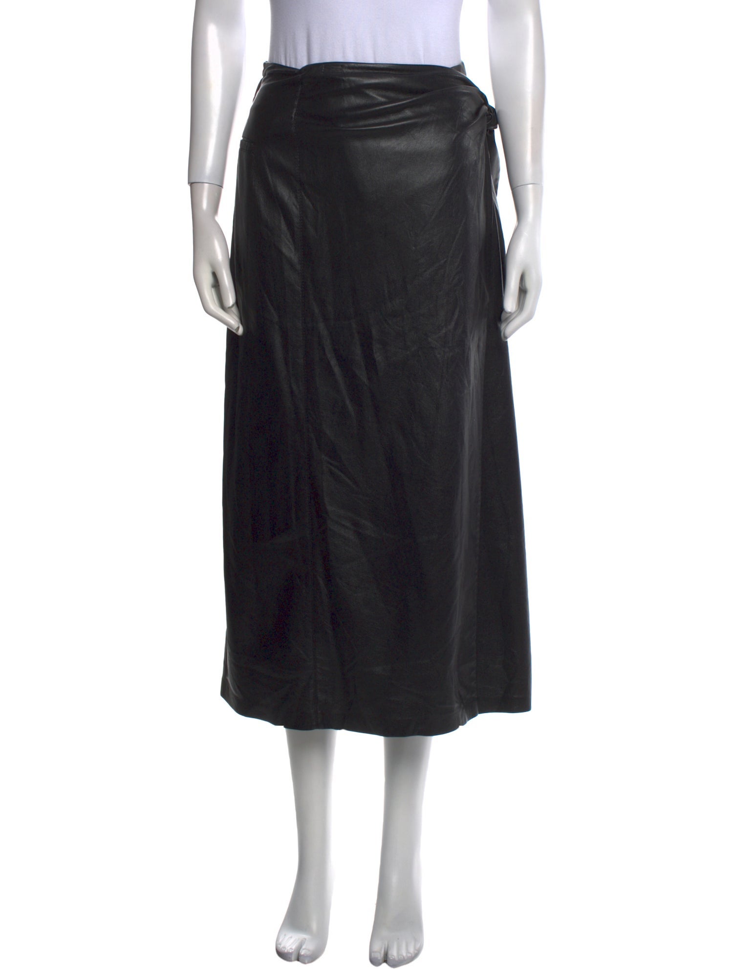 Nanushka Braided Accents Midi Length Skirt