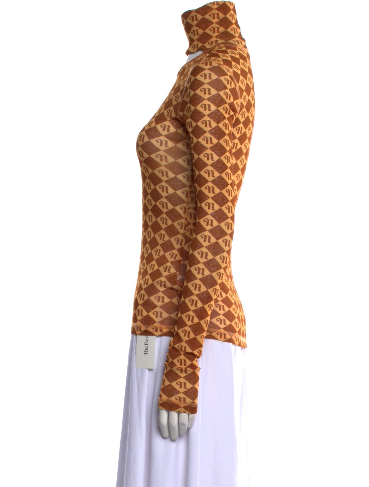 Nanushka Printed Turtleneck Top