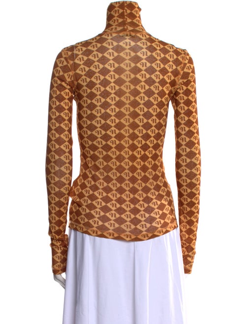Nanushka Printed Turtleneck Top