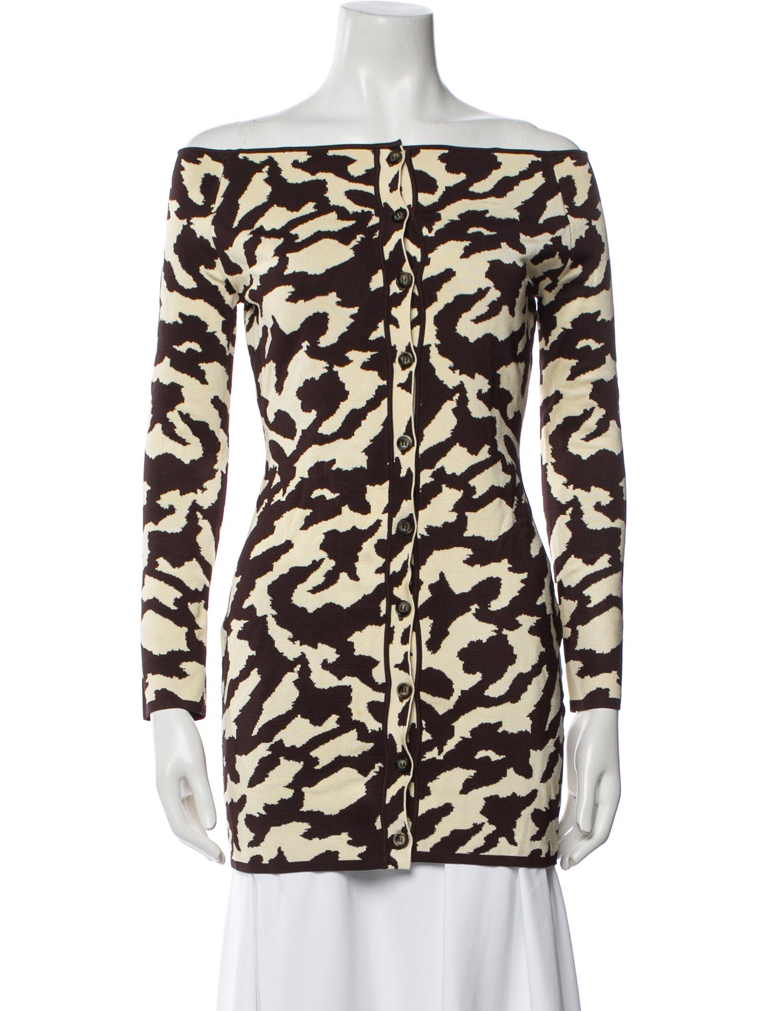 Nanushka Animal Print Mini Dress