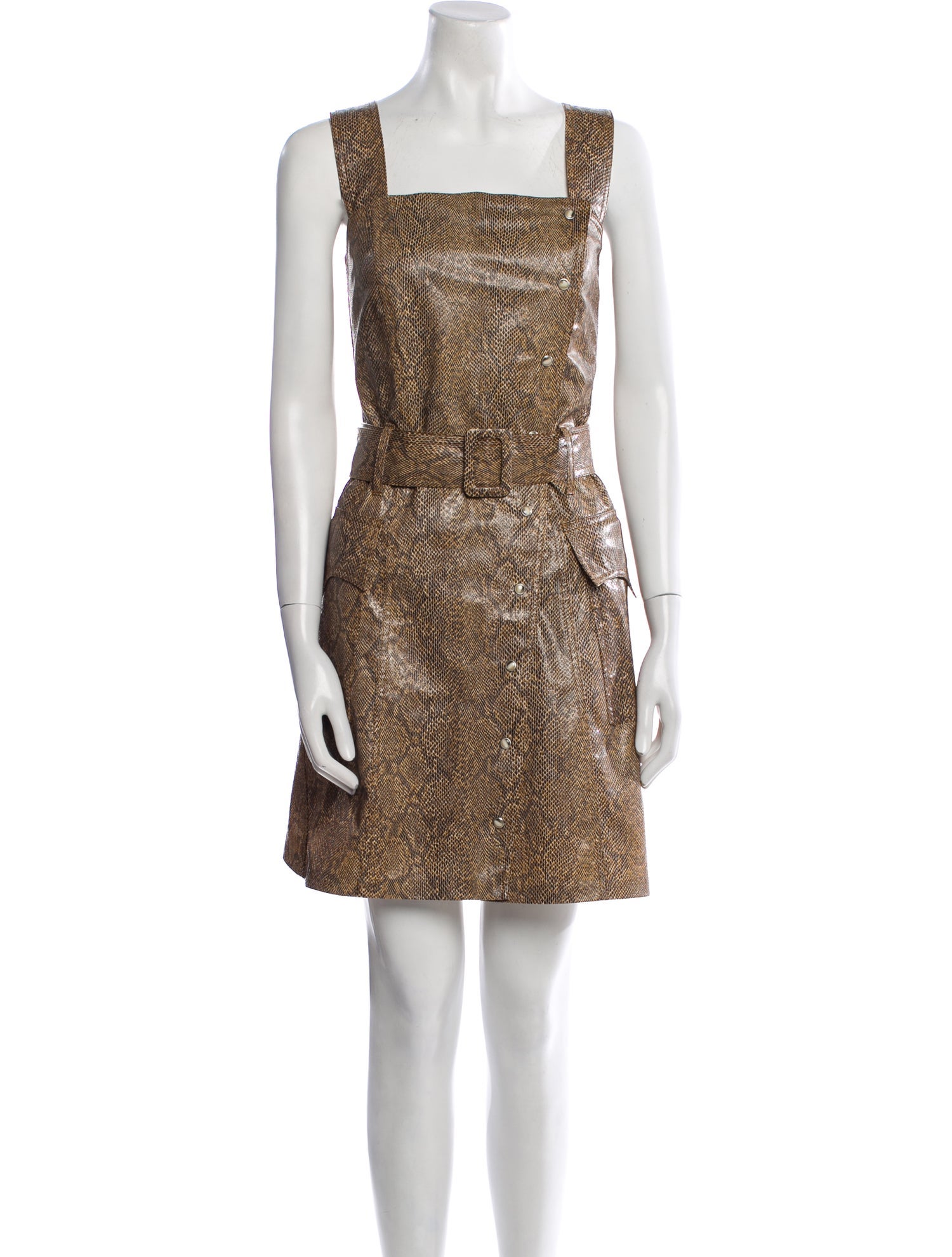 Nanushka Animal Print Mini Dress