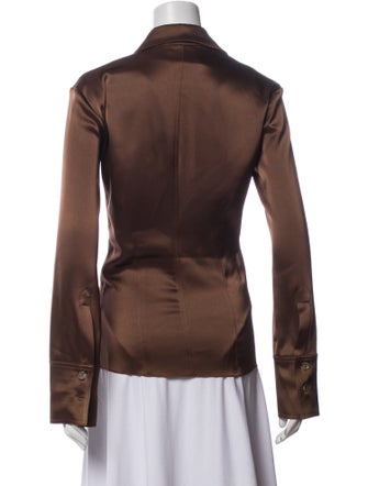 Nanushka Long Sleeve Button-Up Top