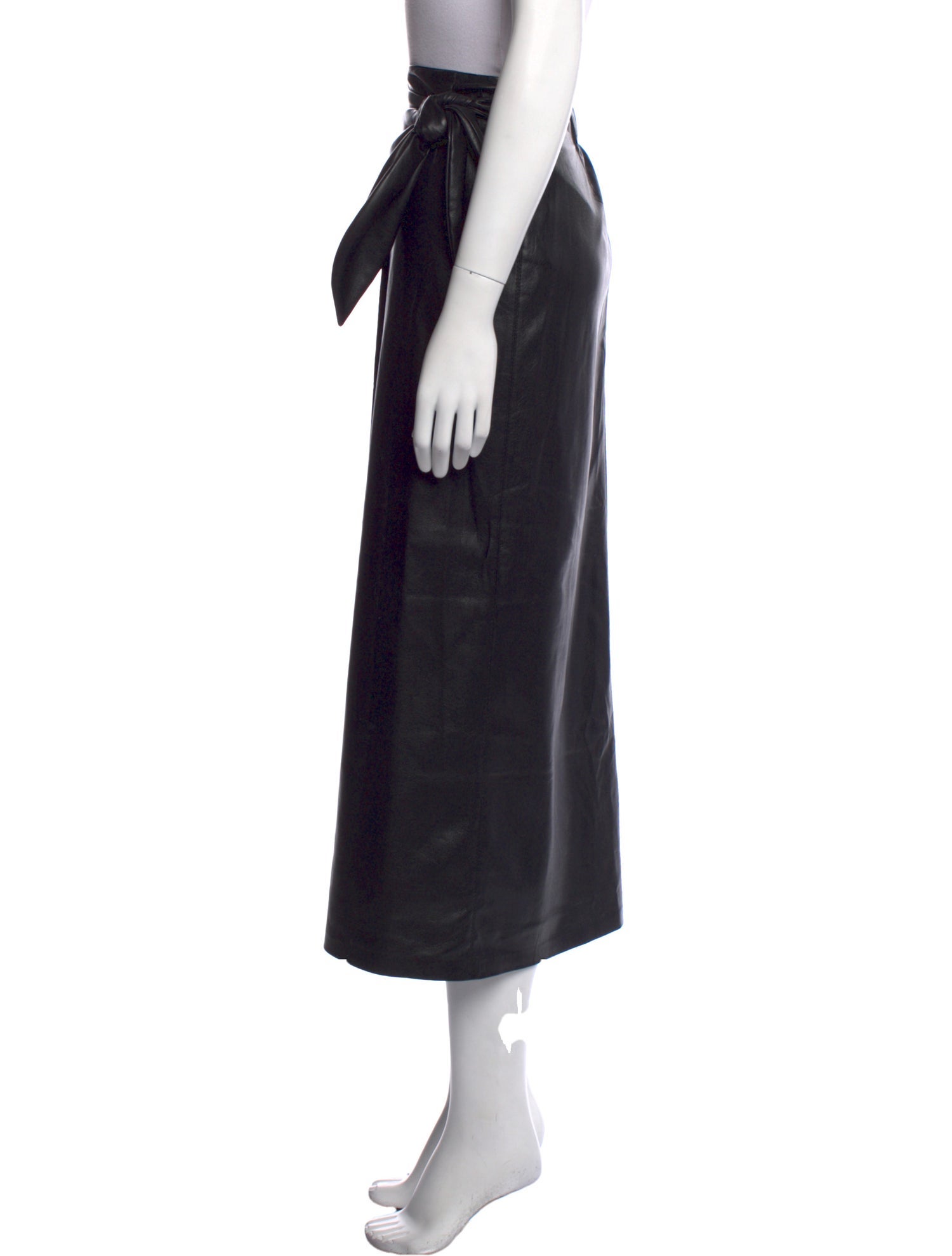 Nanushka Bow Accents Midi Length Skirt