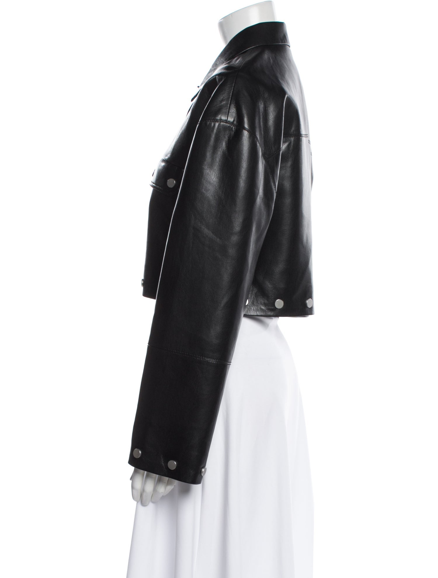 Nanushka Faux Leather Biker Jacket